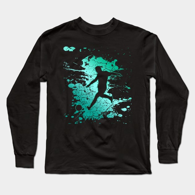 Soccer Long Sleeve T-Shirt by Mila46